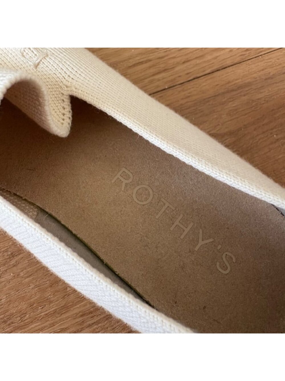 Rothy’s The Lug Loafer Merino Wool Knit Shoes Ivory Cream Women’s Size 7.5 - Picture 7 of 10